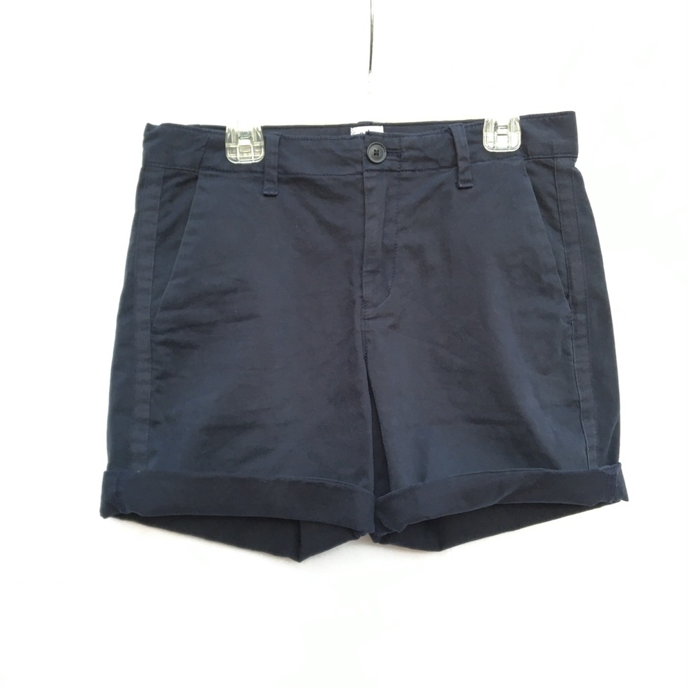00 XS GAP Girlfriend Chino Short Navy Cotton Preppy Women’s Shorts Casual Indie